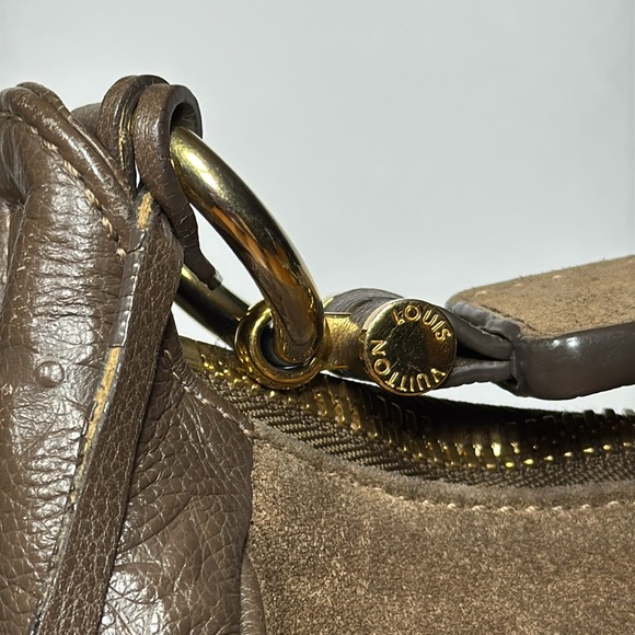 LOUIS VUITTON CHOCOLAT MONOGRAM EMPREINTE LEATHER AUDACIEUSE PM BAG - Picture 6 of 16